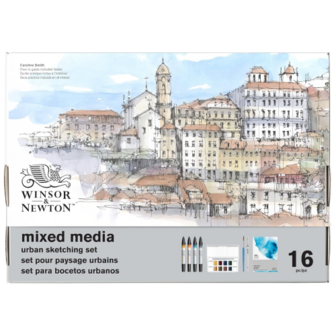 Winsor&amp;Newton Mixed Media Urban Sketching Set 16-Piece