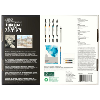 Winsor&amp;Newton Mixed Media Urban Sketching Set 16-Piece
