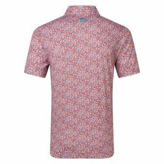 FootJoy Madow Lisle Print Herenpolo Rood