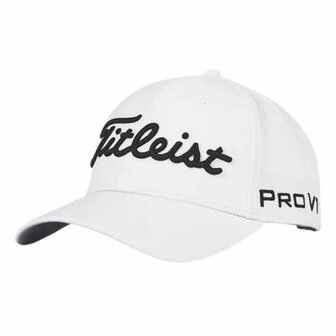 Titleist Tour Performance Cap Wit Zwart 2025
