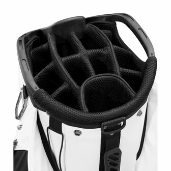 Wilson Staff Alpine Cartbag Wit Zwart Rood