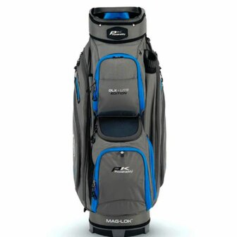Powakaddy Cartbag DLX Lite Gun Metal Blue Trim