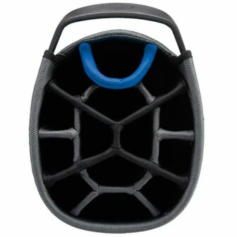 Powakaddy Cartbag DLX Lite Gun Metal Blue Trim