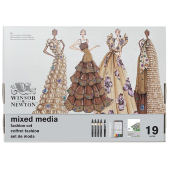 Winsor&amp;Newton Mixed Media Fashion Set 16-Piece