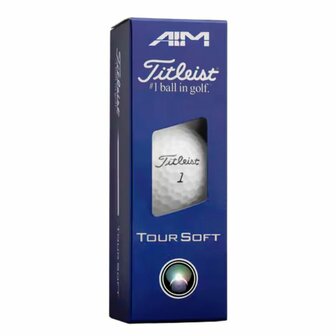Titleist Tour Soft AIM Golfballen Wit 2026