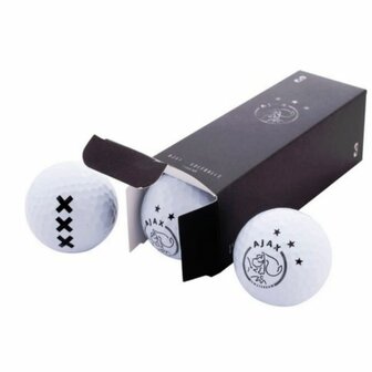 Ajax Golfballen 12 Stuks Wit