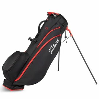 Titleist Players 4 Carbon Standbag Zwart Rood