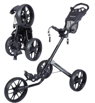Fastfold Stinger Golftrolley, schwarz, 3 R&auml;der