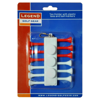 Legend Tee Holder with Plastic Tees and Markers