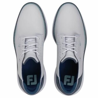 Footjoy Heren Golfschoenen Traditions Wit Navy