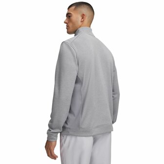 Under Armour Sweater Fleece Hybrid HZ Grijs Heren
