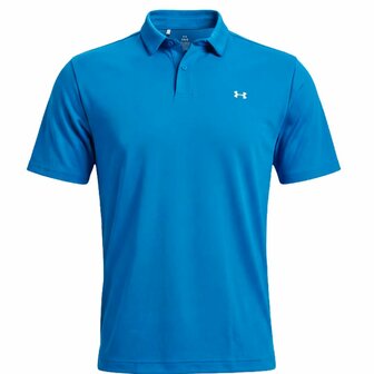 Under Armour T2G Pique Polo Aegean Blauw Heren