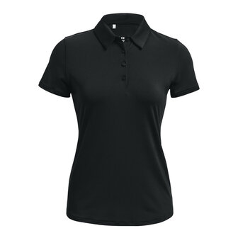 Dames Golfpolo Under Armour Zinger Short Sleeve Midnight Zwart