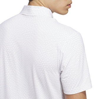 Adidas Ultimate365 Tour Deco Heren Golfpolo Wit Grijs