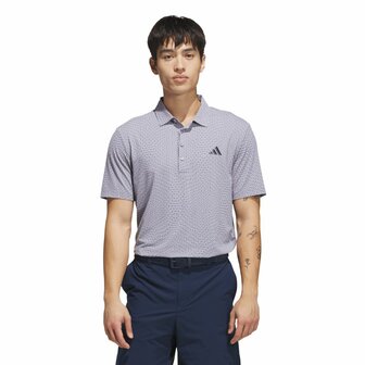 Adidas Ultimate365 Tour Deco Heren Golfpolo Slate Grijs