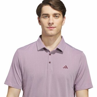 Adidas Perfect TXT Heren Golfpolo White Maroon