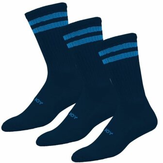 Footjoy ComfortSof Crew Golfsokken 3 paar Heren  Lang Navy 39-46