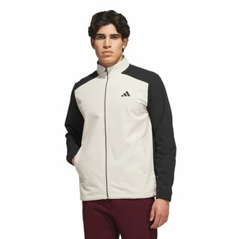 Adidas Ultimate365 Wind Volledige Ritssluiting Heren Golfsweater Aluminium Zwart