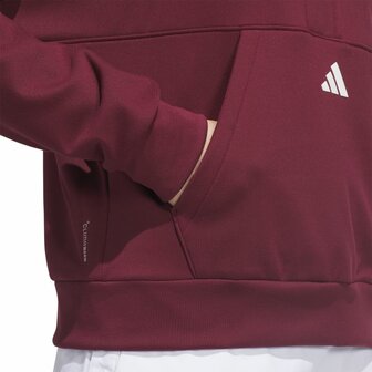 Adidas Beyond The Course Snap Climawarm Loose Hoodie Bordeaux