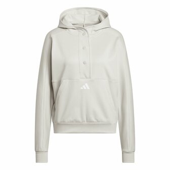 Adidas Beyond The Course Snap Climawarm Loose Hoodie Dames Beige