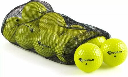 Cougar Golfballen Geel 12 stuks