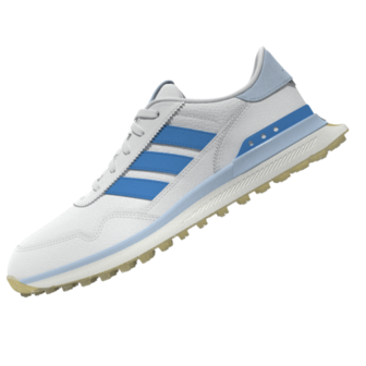 Adidas Dames S2G 26 Leather Spikeless Golfschoenen Wit-Blauw
