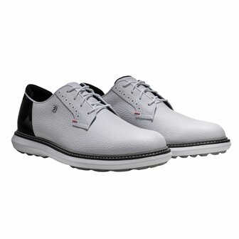Footjoy Heren Golfschoenen Traditions Wit Zwart Rood