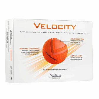 Titleist Velocity Golf Balls Orange 2024