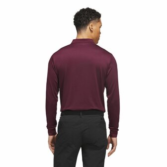Adidas Langemouw Golfpolo Heren Bordeaux