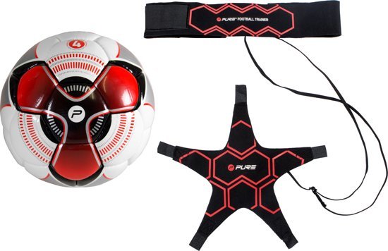 Pure2Improve Football trainer with ball size 4