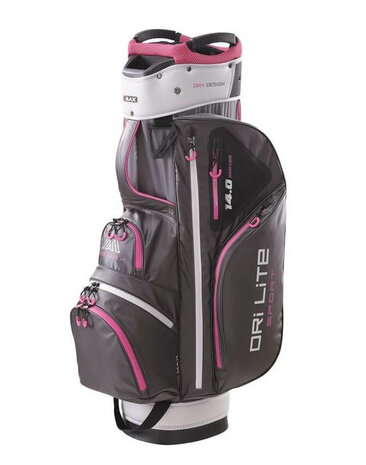 BigMax Dri Lite Sport 14.0 Series Cartbag Charcoal Pink