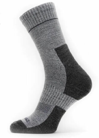 Sealskinz Solo QuickDry Ankle Length Socks Grau Navy 39-42