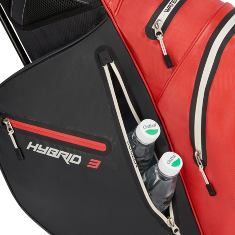 Big Max  Aqua Hybrid 3 Stand Bag Red Black