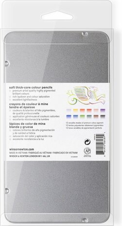 Winsor&Newton Studio Collection Aquarelpotloden Set 12