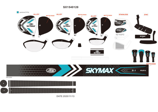 Skymax S1 Complete Dames Golfset Maatwerk