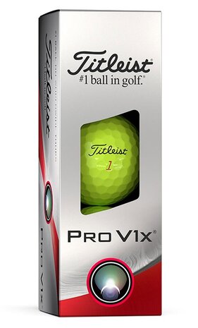 Golfballen Titleist ProV1X 2023 Geel
