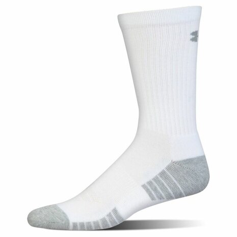Under Armour 3 paar heren golfsokken lang Wit 49-51