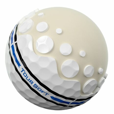 Titleist Tour Soft Alignment 360 Golfballen Wit 2025