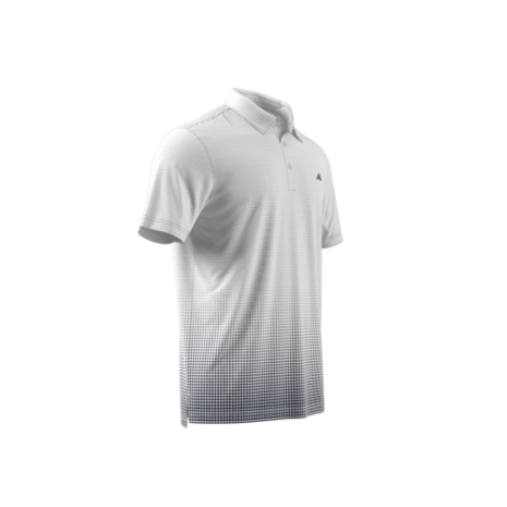 Adidas Heren Golfpolo Go To Rise Print Wit