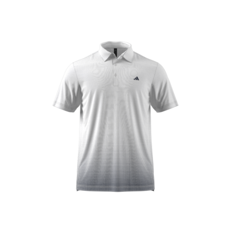 Adidas Heren Golfpolo Go To Rise Print Wit