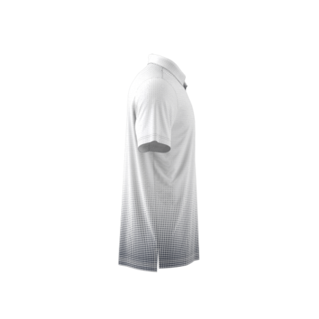 Adidas Heren Golfpolo Go To Rise Print Wit