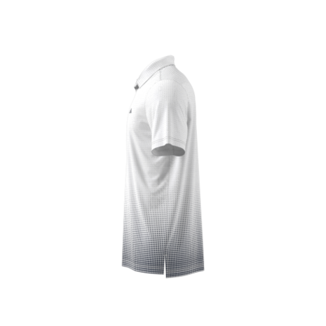 Adidas Heren Golfpolo Go To Rise Print Wit