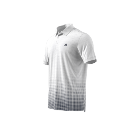 Adidas Heren Golfpolo Go To Rise Print Wit