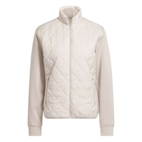 Adidas W Ultimate Quilted Dames Golfjas Beige