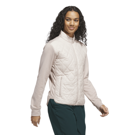 Adidas W Ultimate Quilted Dames Golfjas Beige