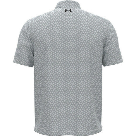 Under Armour T2G Printed-Polo Wit Halo Grijs