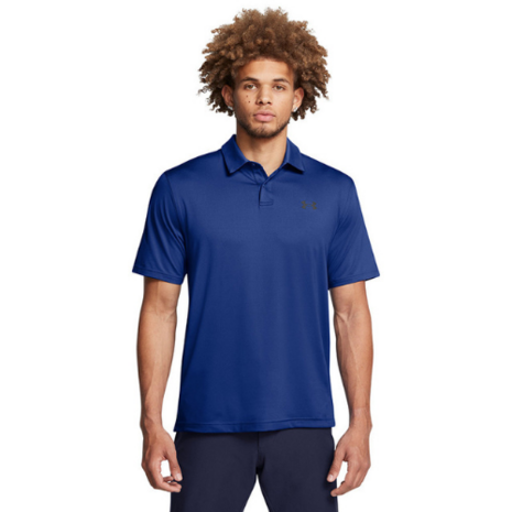 Under Armour T2G Heren Golfpolo Photon Blue Navy