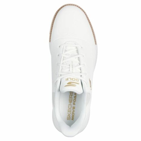 Skechers Go Golf Jasmine 2GF Dames Golfschoenen Wit Goud