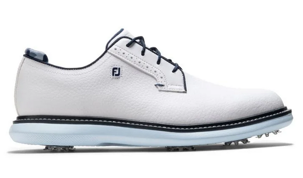 Footjoy Heren Golfschoenen Traditions Wit Sky Blue
