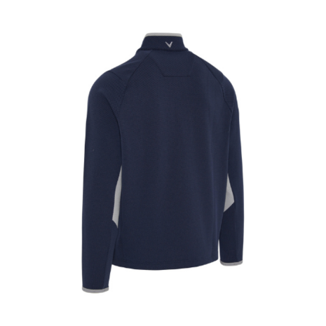 Callaway Blocked LS 1/4 Zip Pullover Peacoat Heren